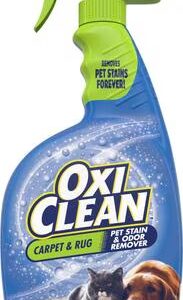 Petify 24oz carpet & rug pet stain and odor remover spray bottle, blue with green nozzle